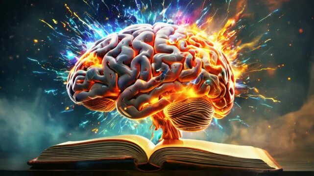 Book with brain