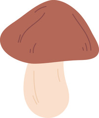 Mushroom icon. Forest wild fungus color symbol © ssstocker