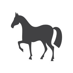 Horse glyph. Horse icon. Horse logo. Horse silhouette