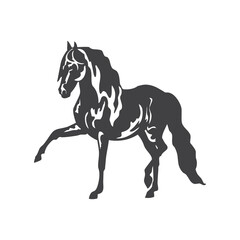 Horse glyph. Horse icon. Horse logo. Horse silhouette