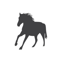 Horse glyph. Horse icon. Horse logo. Horse silhouette