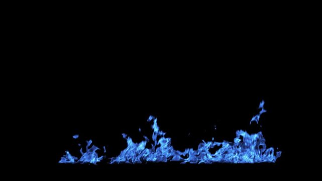 Fire 02 Loop Blue HD