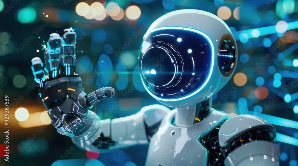 Poster ai-driven personal assistant providing virtual support and managing tasks on a smart device