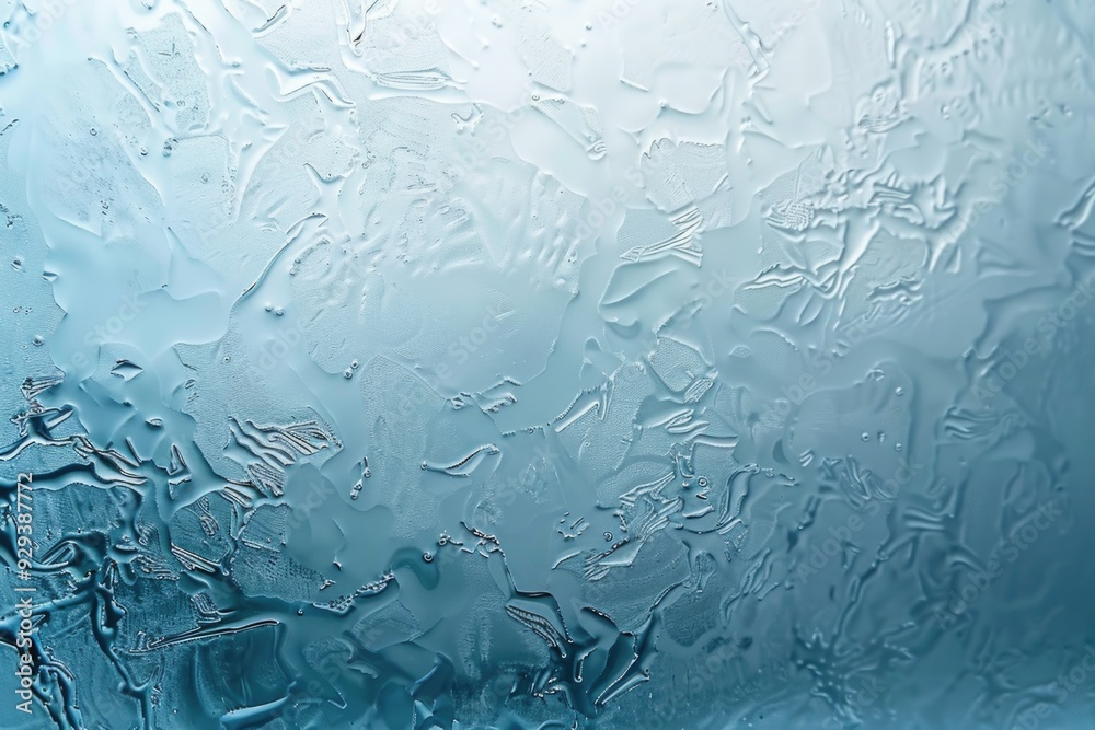 Poster a close-up view of a window with water droplets covering the glass, perfect for use in travel or out
