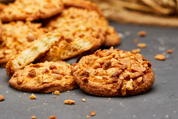 Crunchy almond cookies, freshly baked and ready to satisfy your sweet cravings