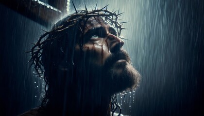 Jesus Crucified in the Rain: A Profound Sacrifice