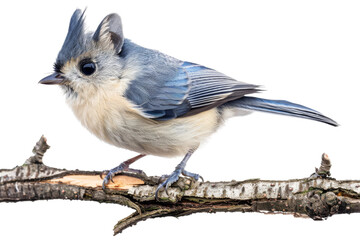 Fototapeta premium Titmouse on White Background