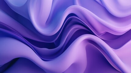 A smooth, flowing abstract design with purple and lavender waves.