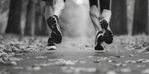 A pair of feet floating in the air, possibly from a jump or a fall