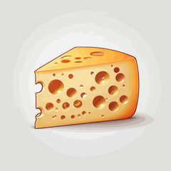 Mozarela Cheese Cartoon Design Very Delicious