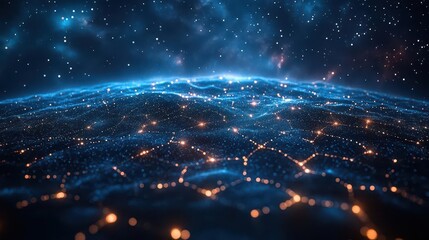 celestial navigation system guiding interstellar travelers with constellations forming intricate 3d star maps and nebulae serving as cosmic waypoints in the vast expanse of space