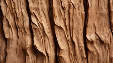 Fototapeta premium Close-up of giant sequoia bark with thick, fibrous texture, deep vertical grooves, showcasing the ancient tree's resilience and unique patterns