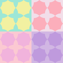 colorful geometric seamless pattern design for tiles, decorating, wallpaper, wrapping paper, fabric, backdrop and etc., abstract background.