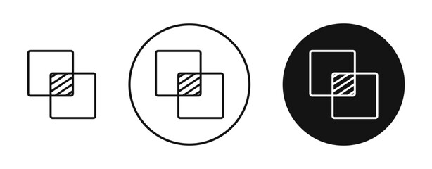 Opacity vector icon in black and blue colors