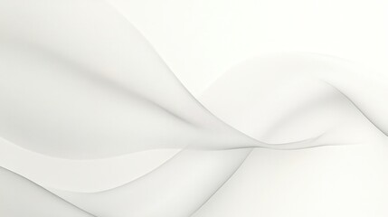 Naklejka premium A soft, flowing abstract design in shades of white, evoking calmness and elegance.