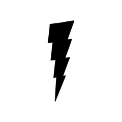 Lightning icon. lightning glyph. thunder icon. electricity icon. flash icon