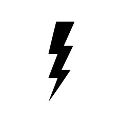 Lightning icon. lightning glyph. thunder icon. electricity icon. flash icon