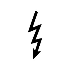 Fototapeta premium Lightning icon. lightning glyph. thunder icon. electricity icon. flash icon