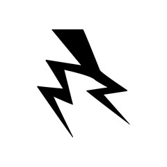 Lightning icon. lightning glyph. thunder icon. electricity icon. flash icon