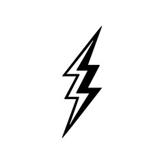 Lightning icon. lightning glyph. thunder icon. electricity icon. flash icon