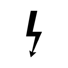 Fototapeta premium Lightning icon. lightning glyph. thunder icon. electricity icon. flash icon