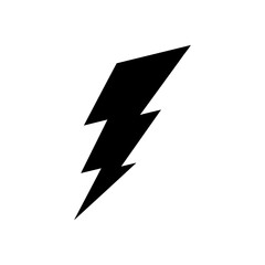 Lightning icon. lightning glyph. thunder icon. electricity icon. flash icon