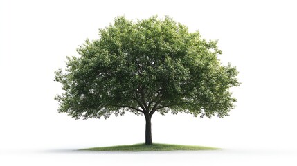 Obraz premium European Beech Tree isolated on white background with alpha clipping mask : Generative AI