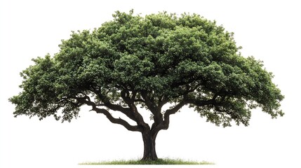 Fototapeta premium isolated tree on white background with clipping path : Generative AI