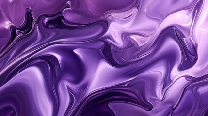 Obraz premium A swirling abstract design in shades of purple, evoking a sense of fluidity and motion.