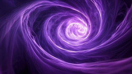 A swirling vortex of purple light, evoking a sense of depth and cosmic energy.