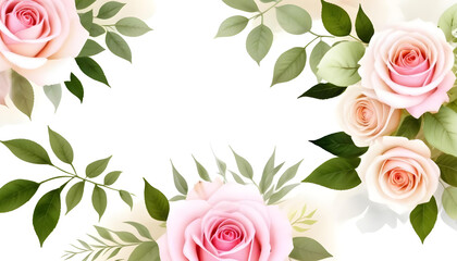 Wedding flyer invitation abstract floral blue 13