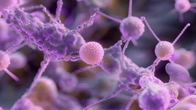 Extracellular vesicles secreting bioactive molecules within the extracellular space.
