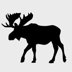 deer silhouette vector