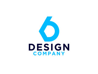 Initial Letter B Logo. Geometric Linear Style isolated on White Background. Usable for Business and Branding Logos.