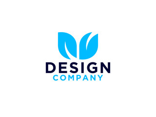Obraz premium Nature Logo. Leaf icon Vector Logo Design