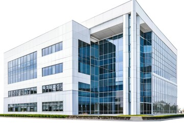 A large white building with many windows, perfect for use in architectural or urban planning projects