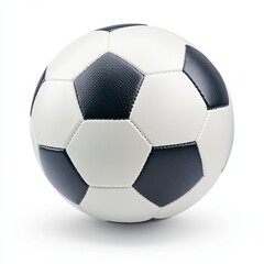 A soccer ball on a white background with clipping path, AI