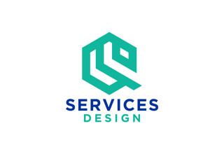 Abstract Initial Letter Q Logo. Origami Style isolated on White Background. Usable for Business and Branding Logos.