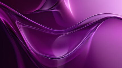 A vibrant abstract design featuring smooth, flowing purple shapes and gradients.