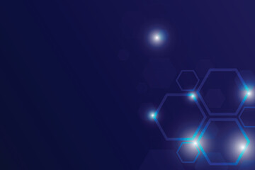 blue hexagonal background. Abstract background. Sport and trendy wallpaper concept. Technology geometric shapes. Vector illustration.