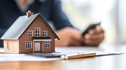 Real estate agent discussing mortgage options with a client