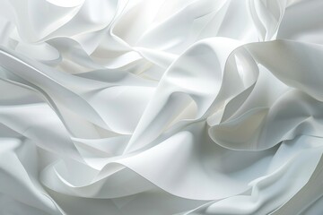 Obraz premium A close-up shot of white fabric, useful for highlighting textures and patterns