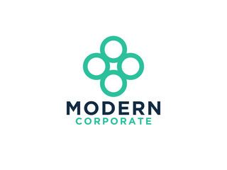 Healthcare Medical Logo. Cross Plus Sign with Floral Leaves Combination isolated on White Background.