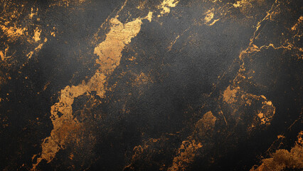 Grunged Gold and Black: A Textured Abstract