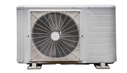 Heat pump air conditioner isolate on transparency background png