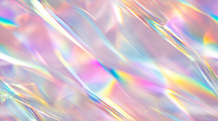 ethereal prism light refraction texture with soft rainbow hues