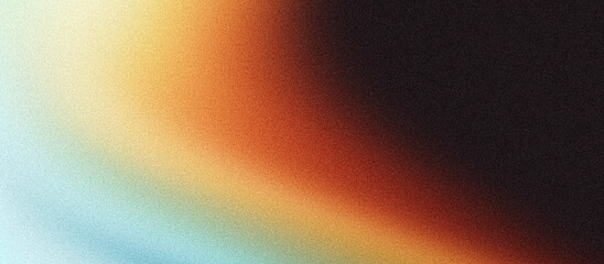 Vibrant color gradient grainy background, abstract orange yellow white black blue red poster, banner backdrop, noisy texture cover design