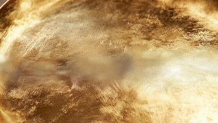 Minimalist Gold Plate Surface