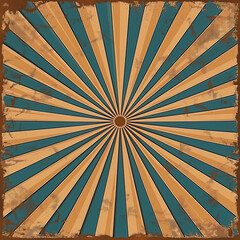 Obraz premium yellow brown and blue rays, explosion, bomb blast, gradient as background for comic book or vintage picture, generative AI