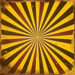 Obraz premium yellow and pink rays, gradient as a background for a comic book or a vintage picture, generative AI